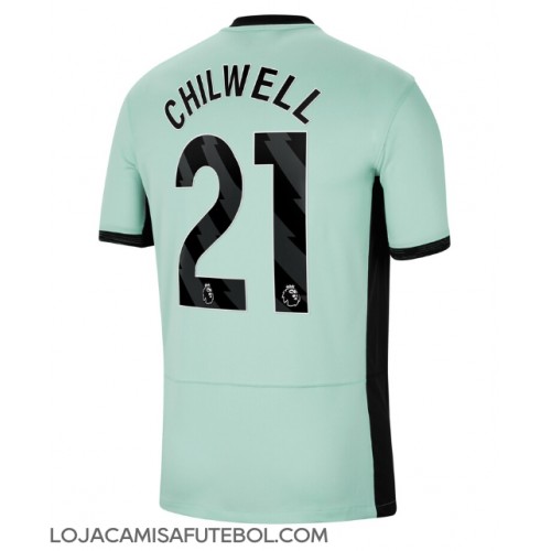 Camisa de Futebol Chelsea Ben Chilwell #21 Equipamento Alternativo 2023-24 Manga Curta